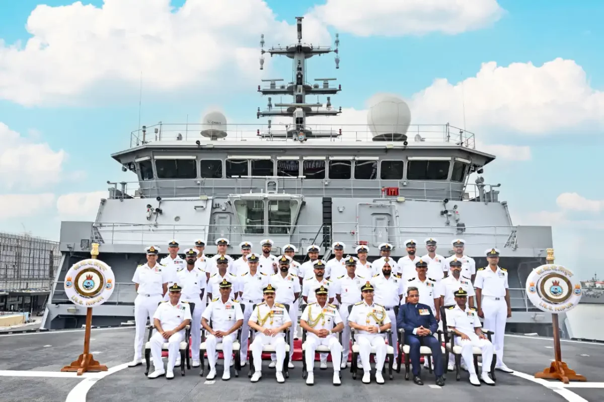 Officers at INS Nipun
