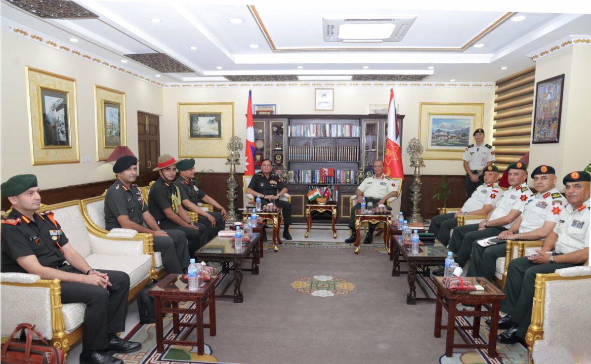 Officers of India and Nepal Sitting