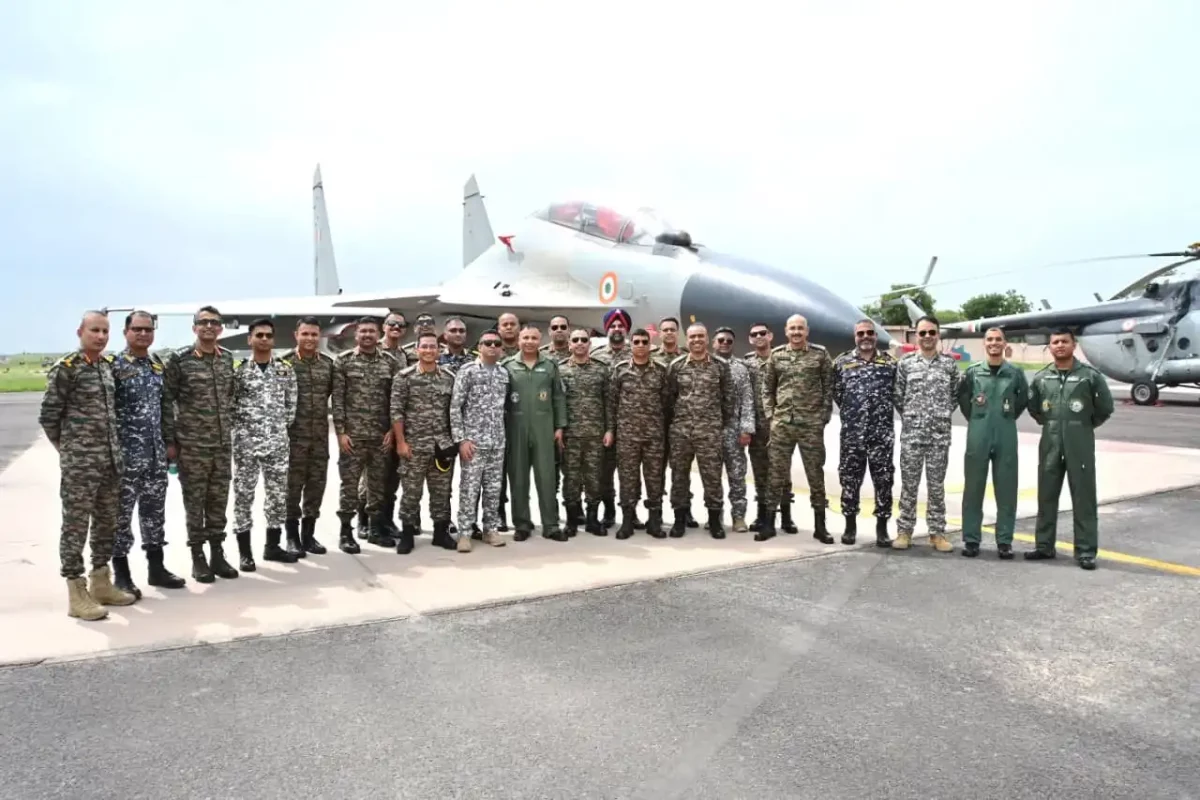 Officers with Aircraft