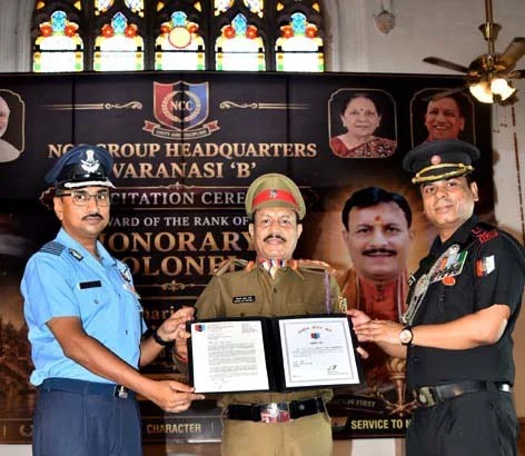 Prof. Bihari Lal Sharma With Officers