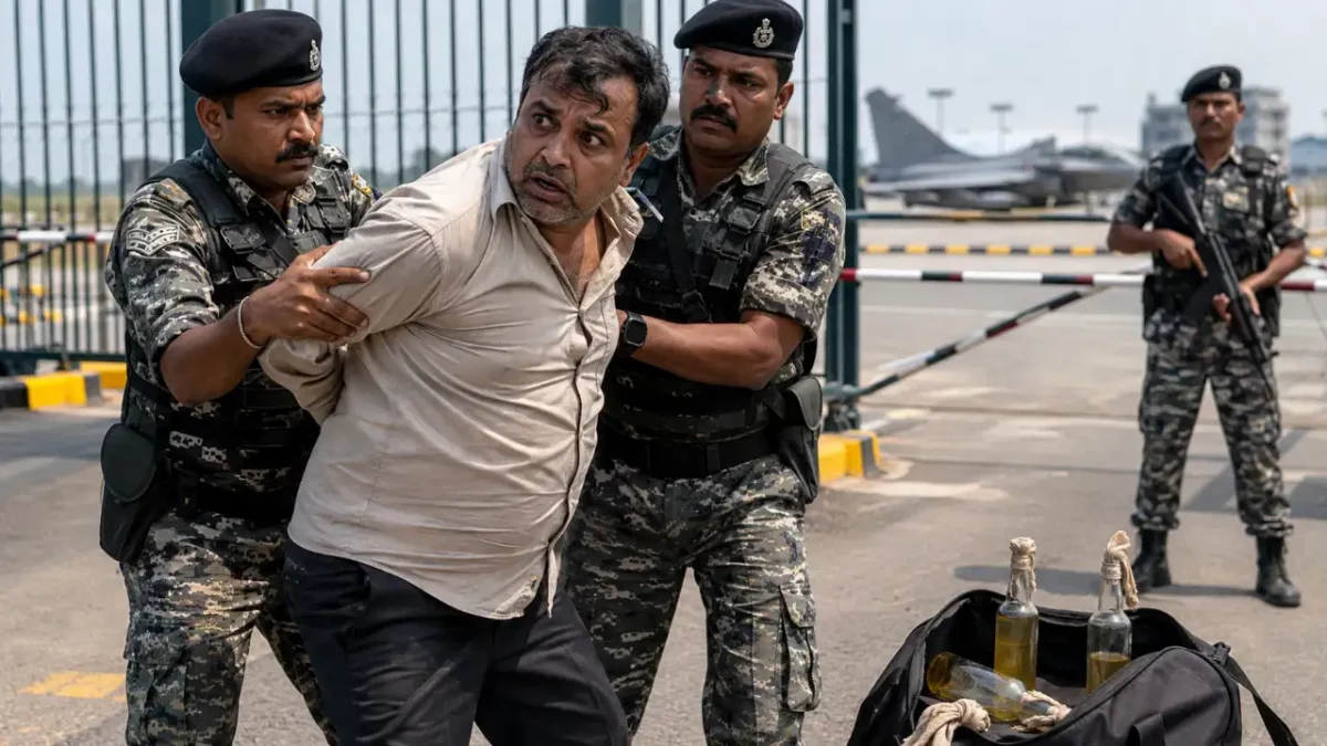 Professor Arrested After Attempting to Throw Petrol Bombs Near Gwalior Air Force Station