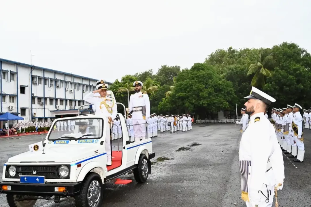 RAdm Vidhyadhar Harke Saluting
