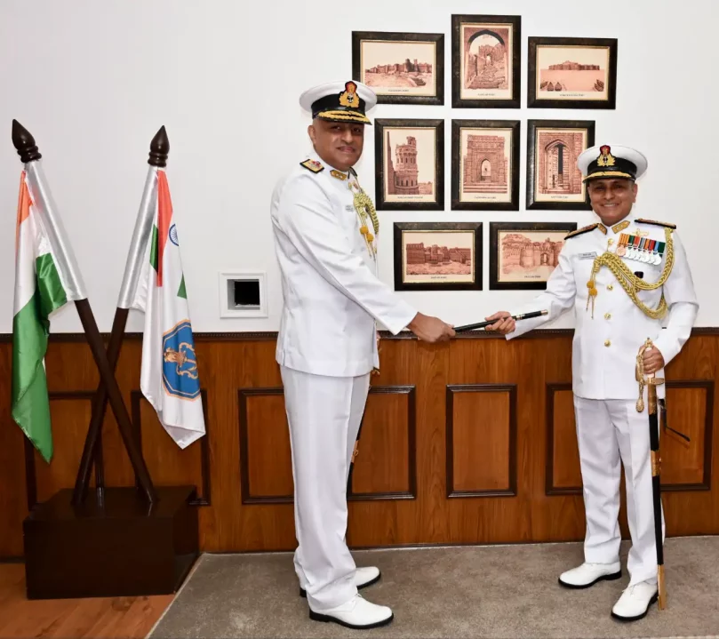 RAdm Vidhyadhar Harke Taking Over the Baton