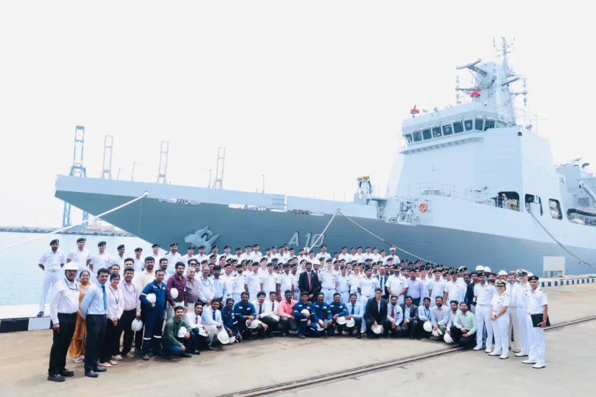 Indian Navy Takes Delivery of ‘Samarthak’, Its First Indigenous Multi-Purpose Vessel