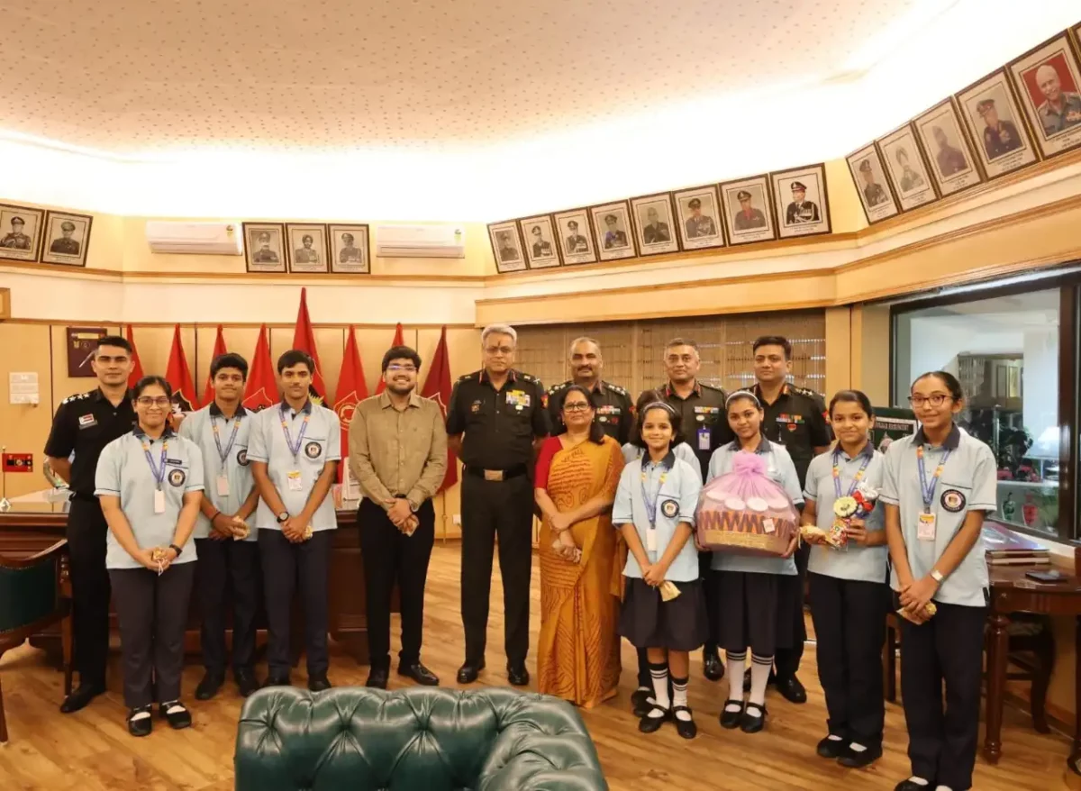Students with Officers