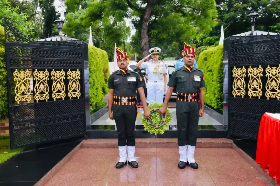Surg VAdm Arti Sarin Saluting