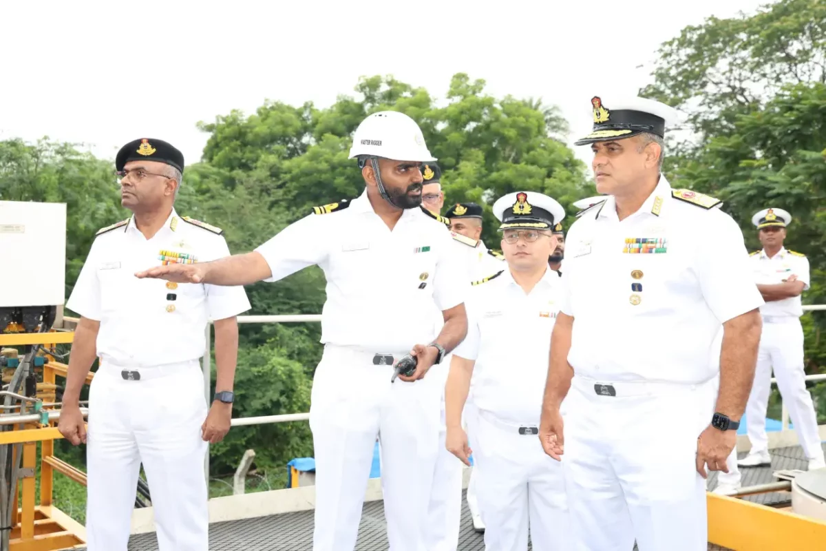 VAdm Sanjay Bhalla Reviewing 1