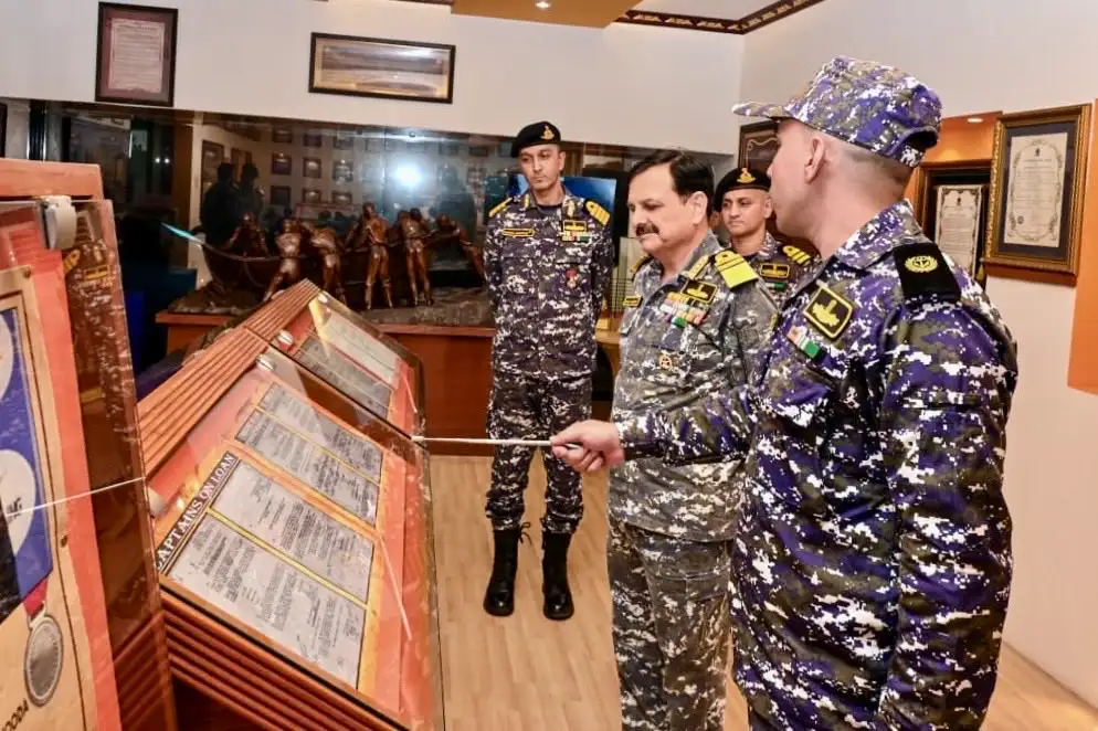 VAdm Vatsayan Reviewing