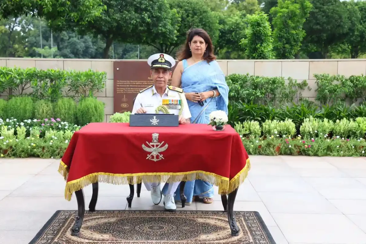 Vice Admiral Tarun Sobti with Wife