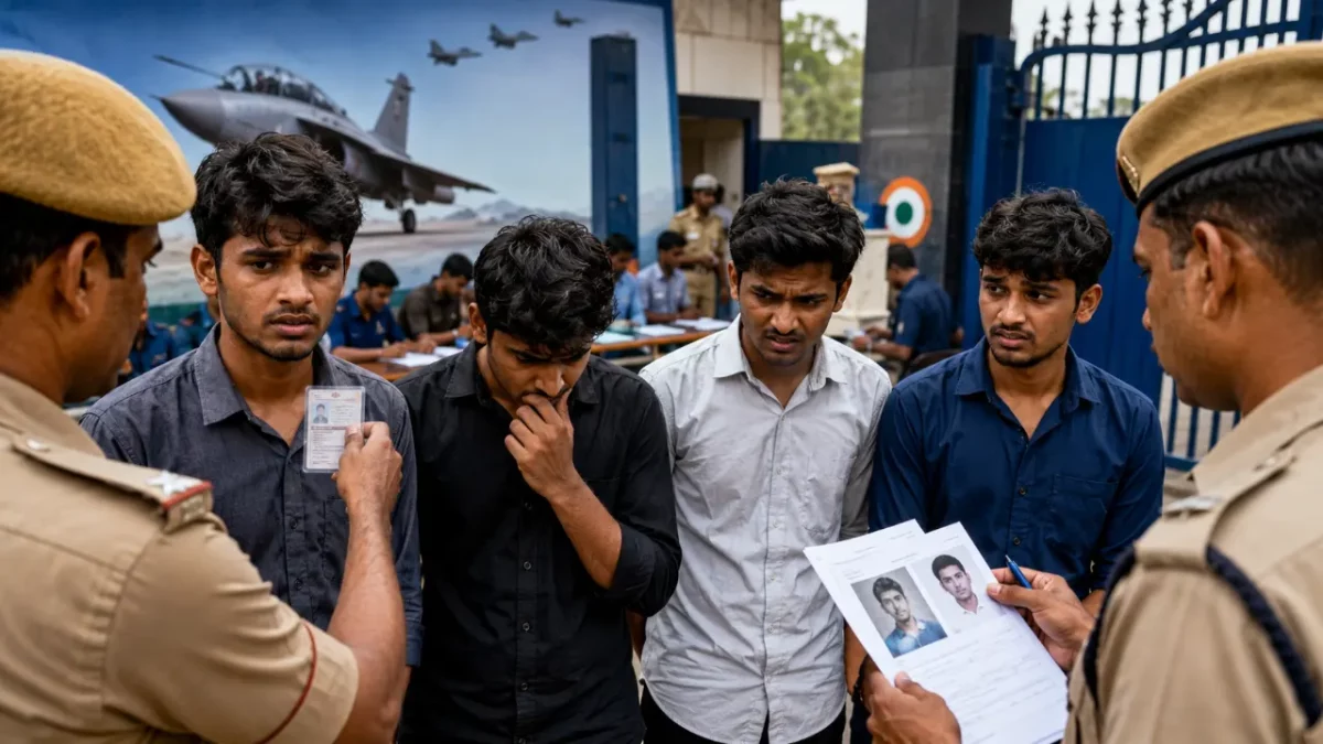 4 Haryana Youths Arrested for Impersonation in IAF Agniveer Clerk Exam at Avadi