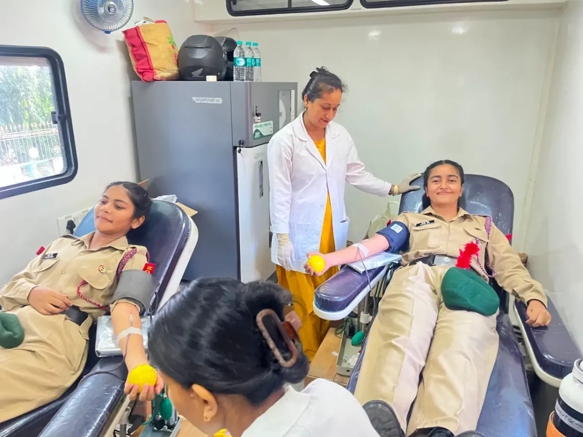 60 Assam Girls Battalion NCC Organises Blood Donation Camp in Guwahati