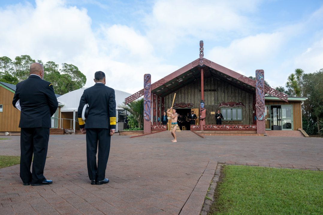 Adm Krishna Swaminathan Reviewing