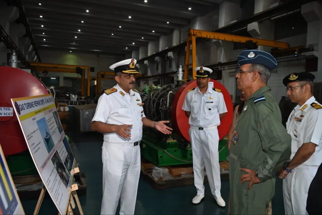 Air Marshal Jasvir Singh Mann Reviewing