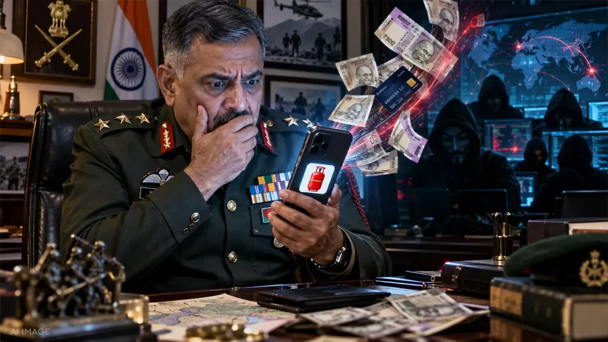 Retired Army Brigadier Duped of ₹3.26 Lakh After Fraudsters Allegedly Hack Phone Through Fake Gas-App APK