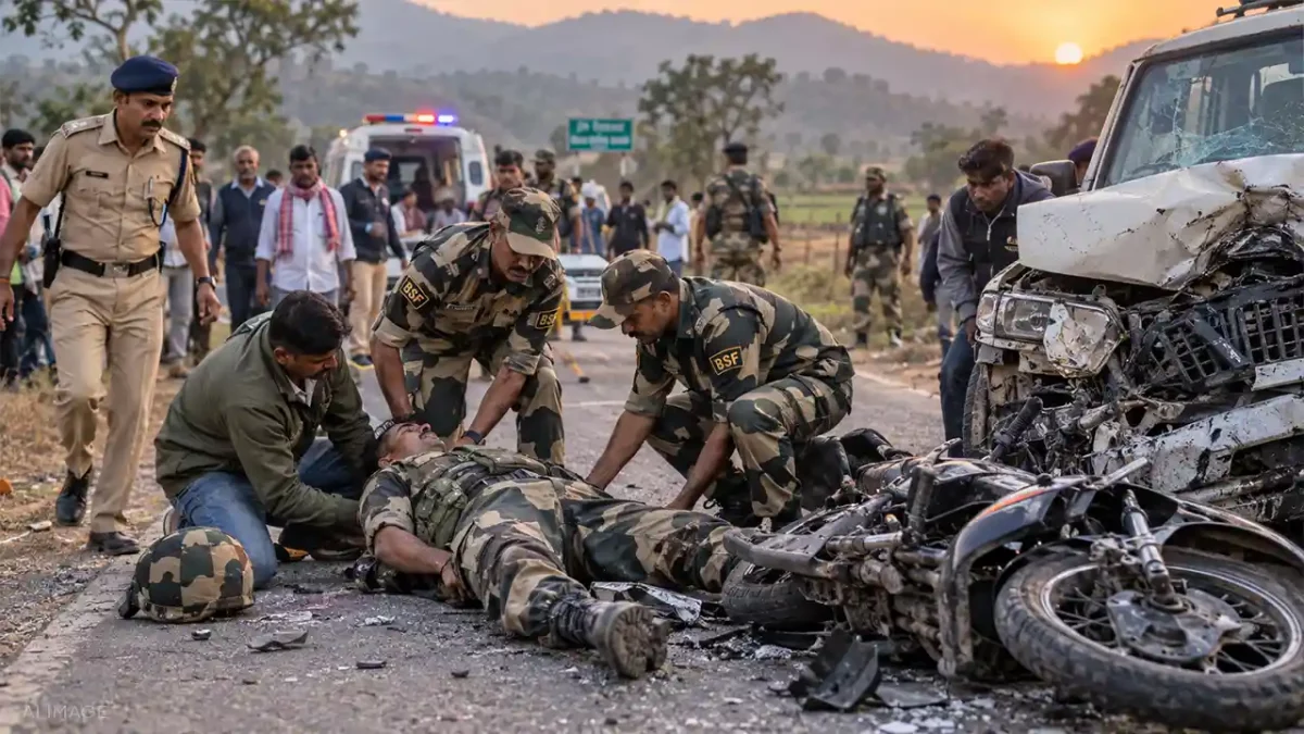 BSF Jawan Killed in Head-On Collision While Home on Leave