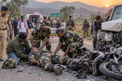 BSF Jawan Killed in Head-On Collision While Home on Leave