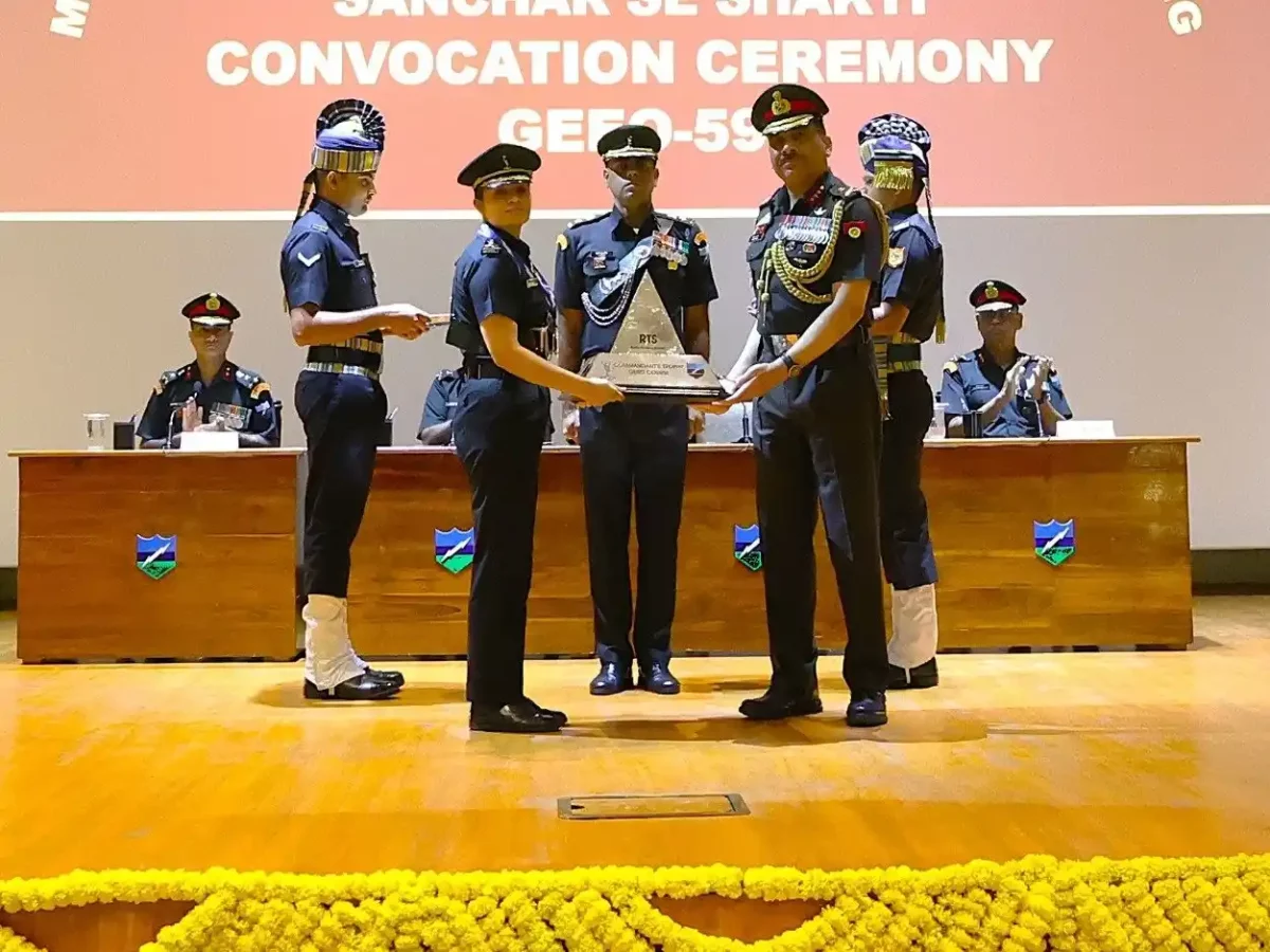 Capt Neha Sharma Getting Award