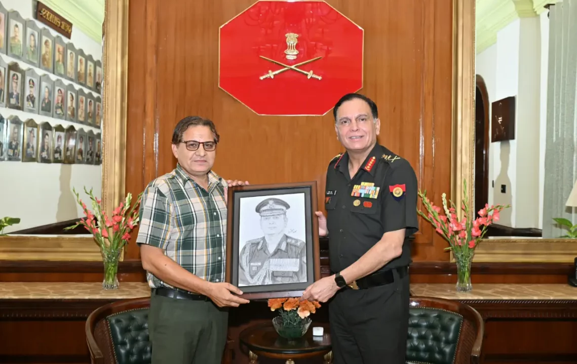 Gen Dhiraj Seth Getting Portrait