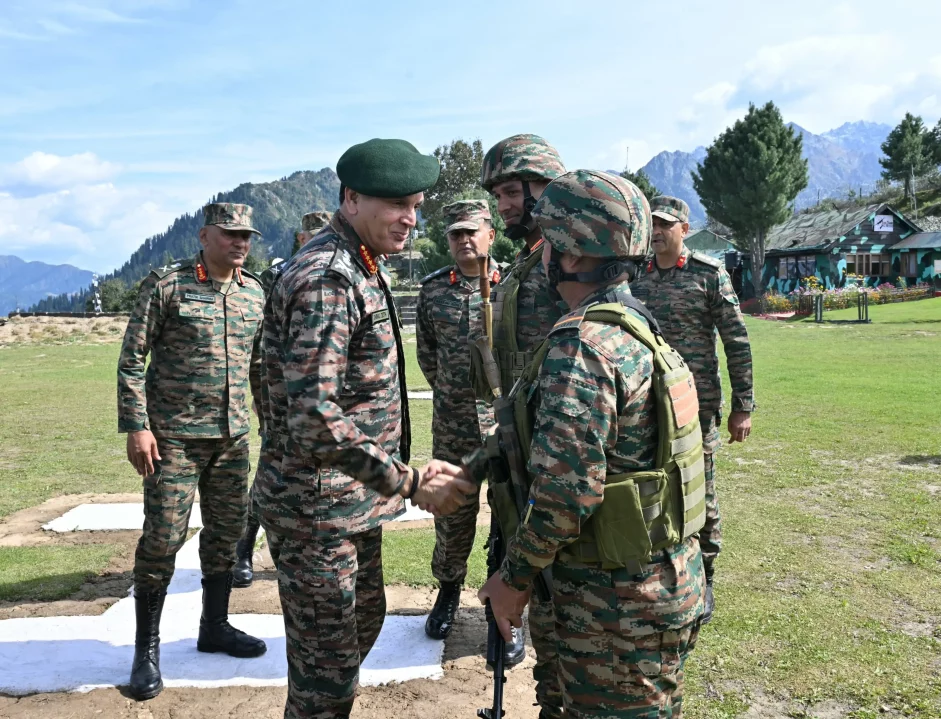 Gen Dhiraj Seth Shaking Hands
