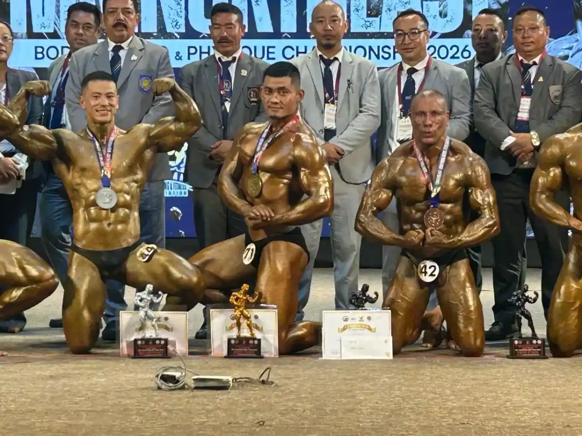 Indian Army’s Havildar Vikash Chettri Wins Bronze at Mr North East Bodybuilding Championship