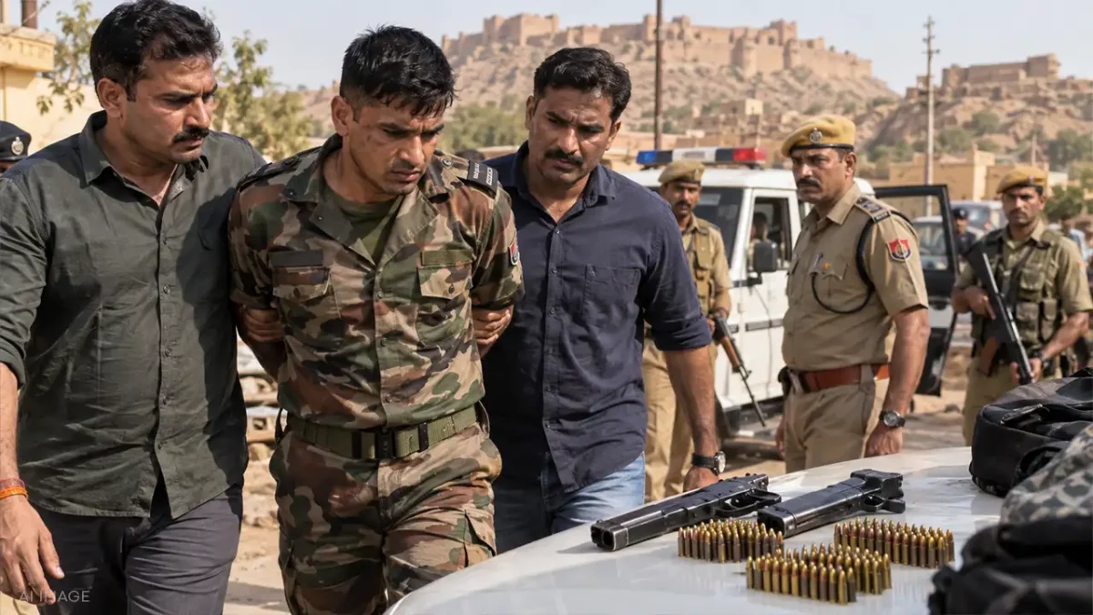 Indian Army Soldier Arrested in Rajasthan Arms