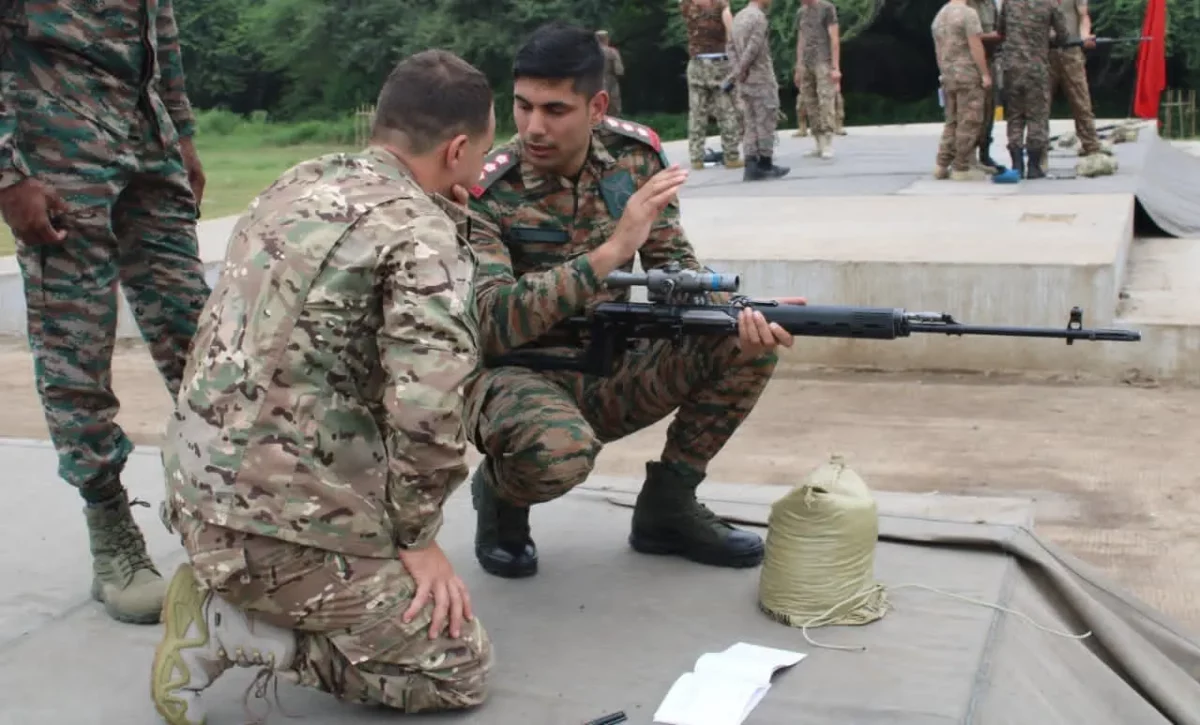Indian Army Trains Armenian Soldiers in Advanced Sniper Warfare at Mhow