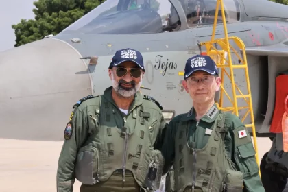 Japans Air Chief Gen Takehiro Morita and IAF Chief ACM AP Singh