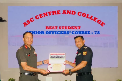 Lt Colonel Pratik S Fule Named Best Student as Senior Officers’ Course Concludes at ASC Centre & College Bengaluru