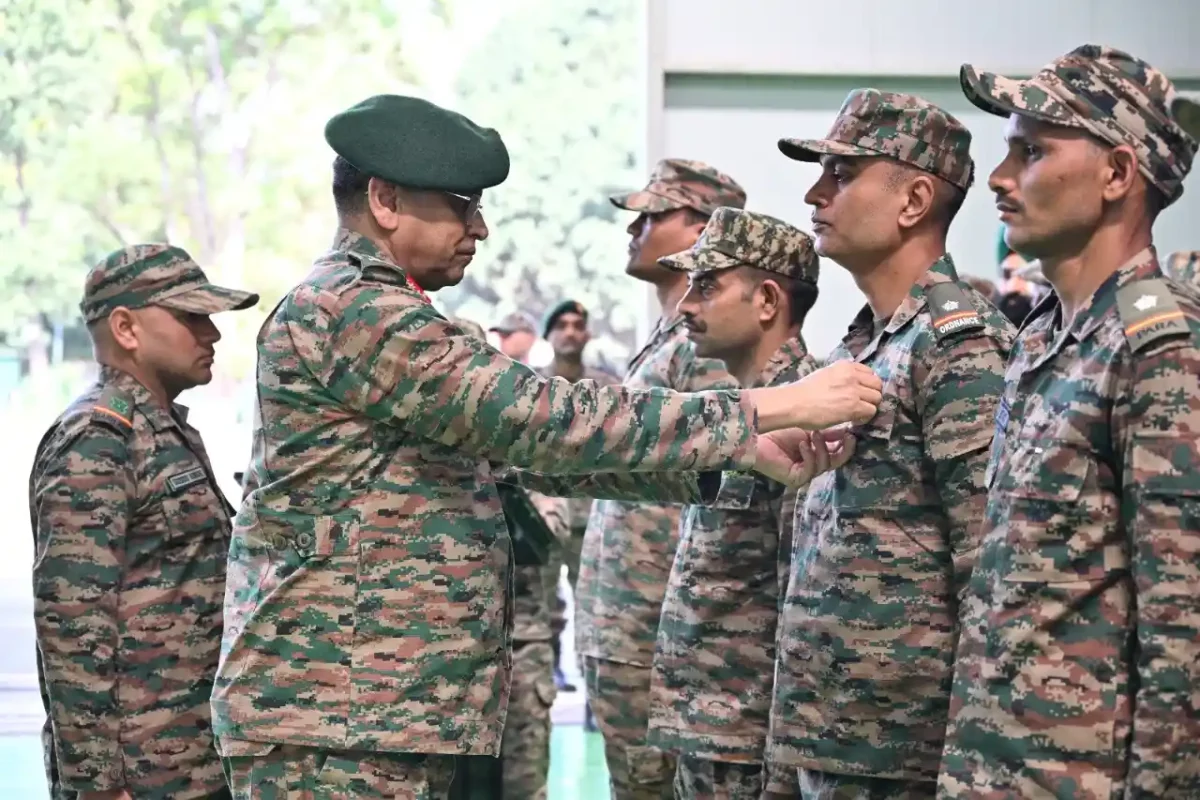 Lt Gen Anindya Sengupta Commending