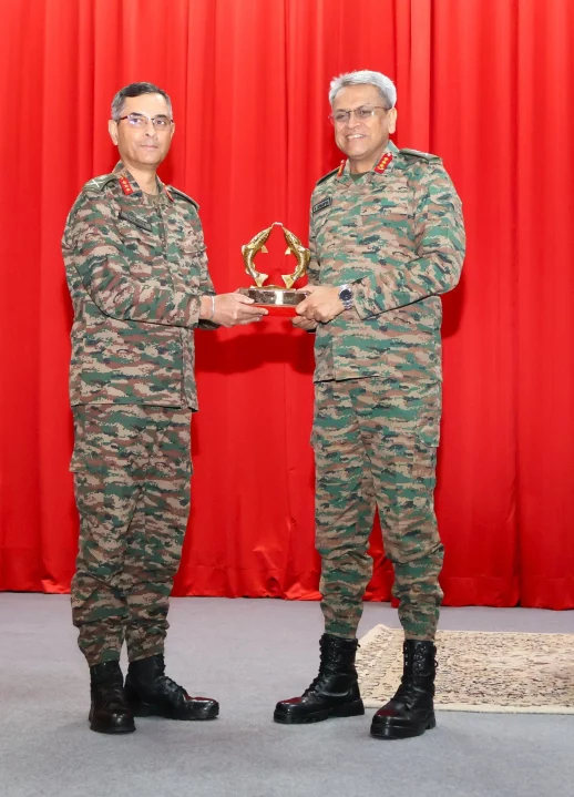 Lt Gen Anindya Sengupta with Officer