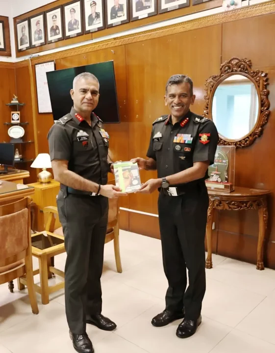 Lt Gen Harsh Chhibber with Officer