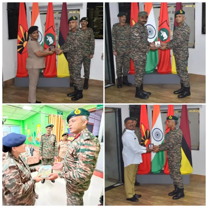 Lt Gen Neeraj Shukla With Officers