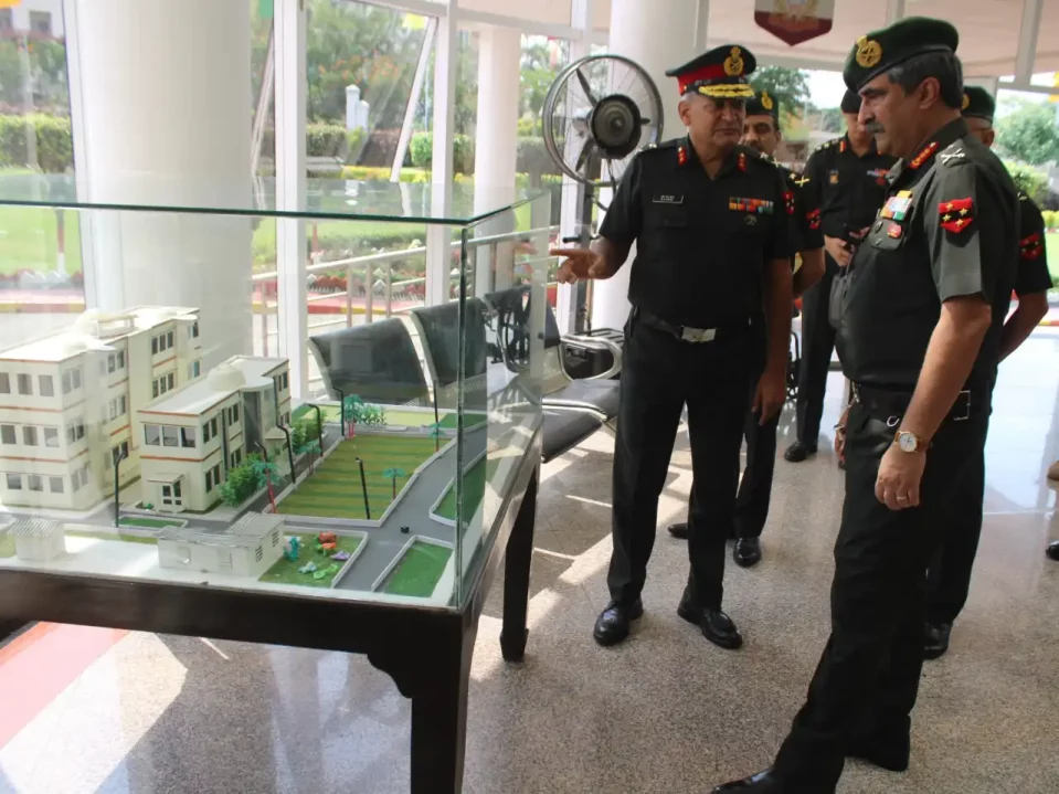 Lt Gen Rajesh Pushkar Reviewing 1