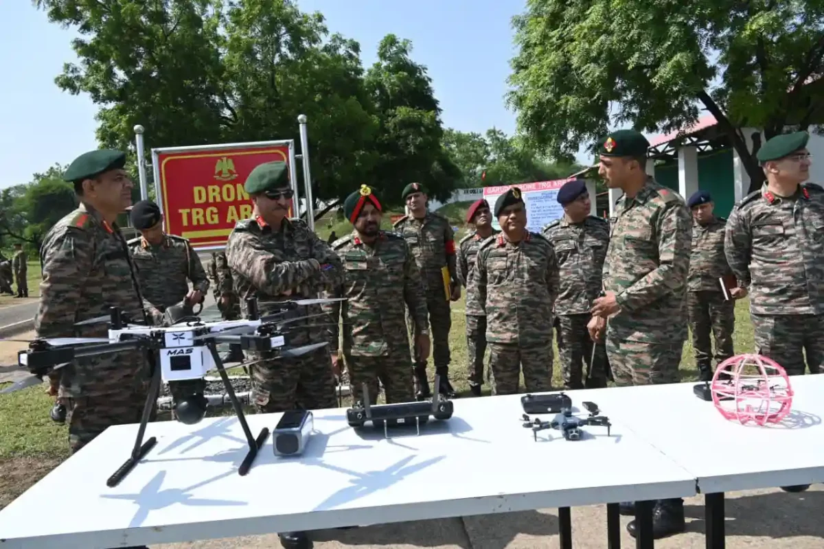 Lt Gen Rajesh Pushkar Reviewing 2