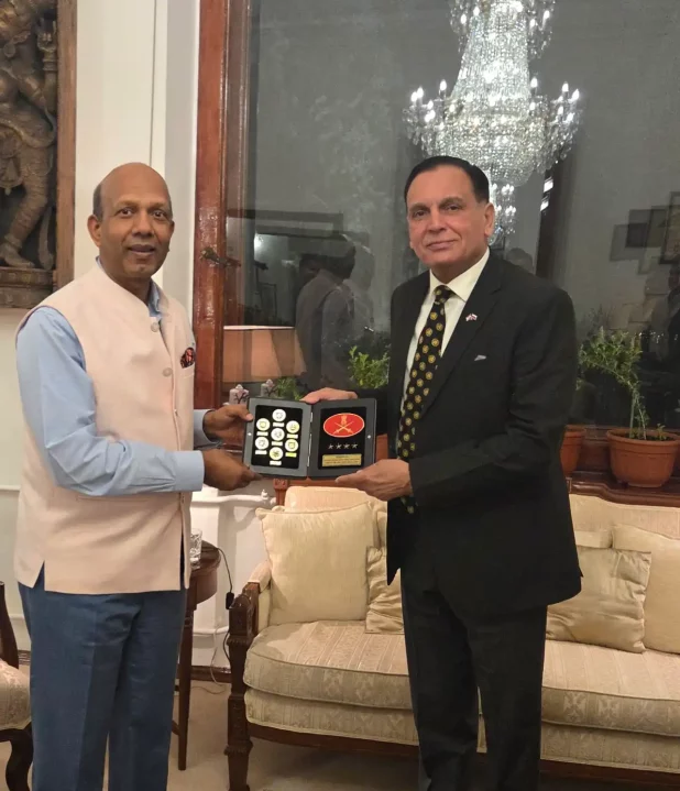Memento Being Given by Gen Seth