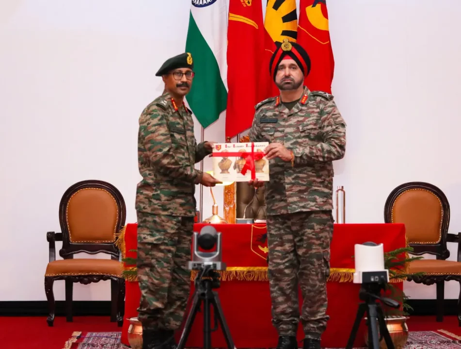 Memento Being Given to Officers