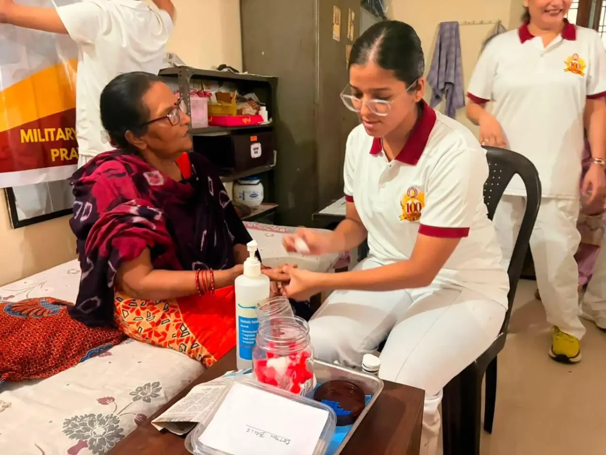Military Nursing Service Marks 100 Years of Care With Outreach to Elderly Residents in Prayagraj