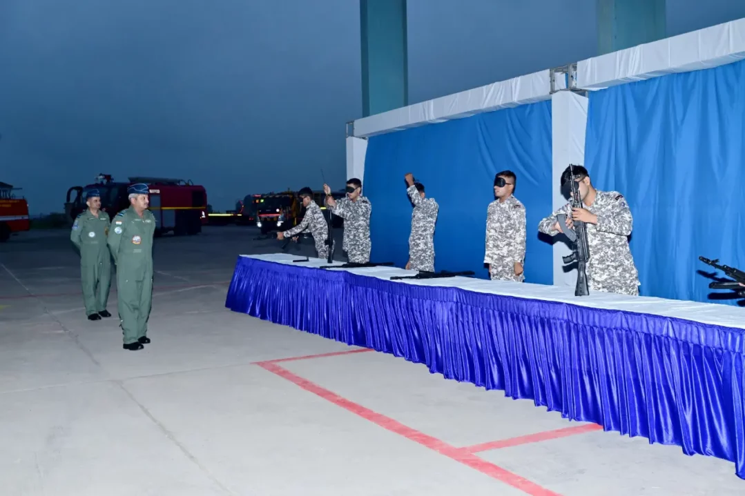 Officer Reviewing Soldiers