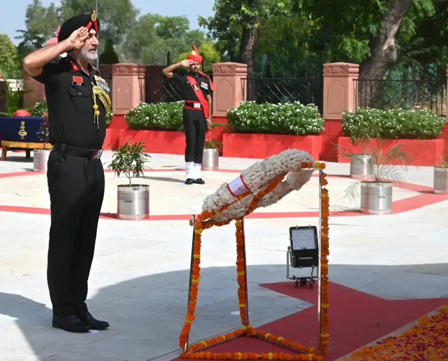 Officer Saluting