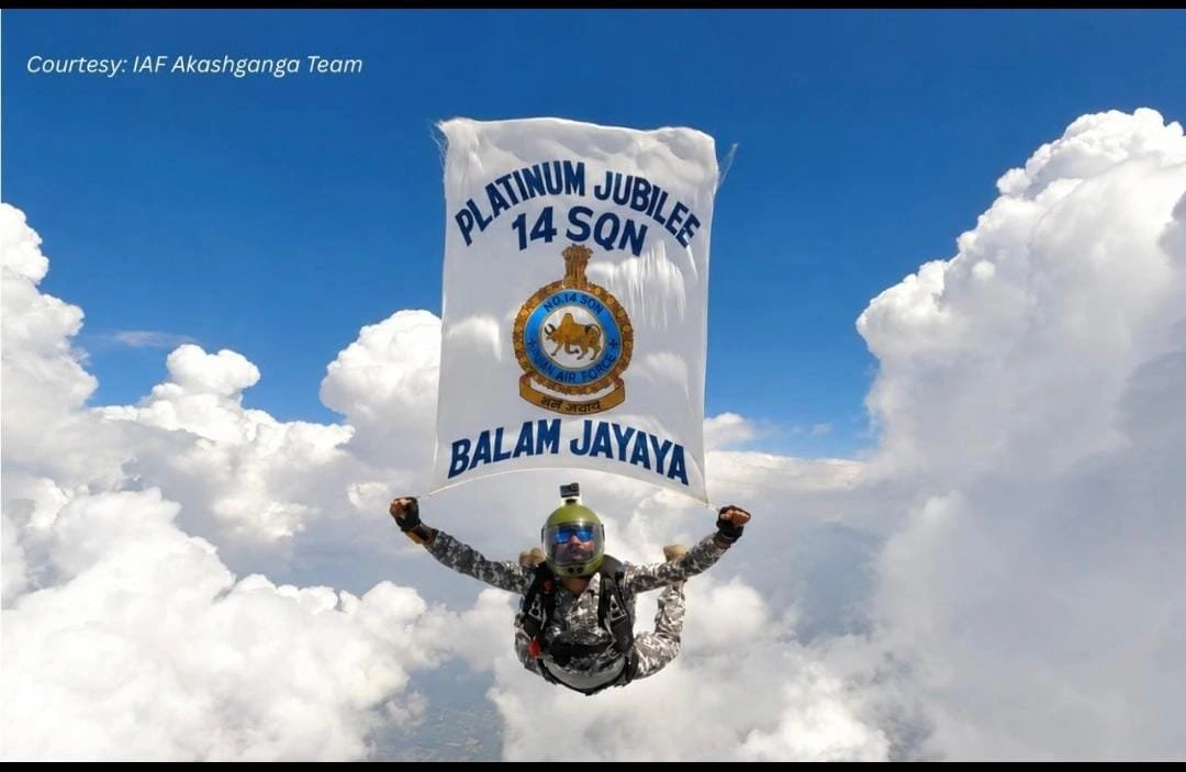 Officer with Flag