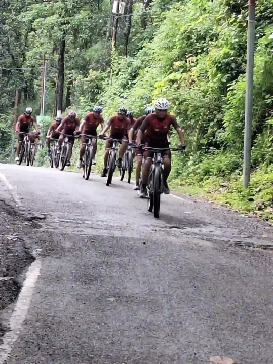 Officers Cycling