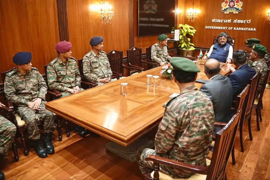Officers Discussing