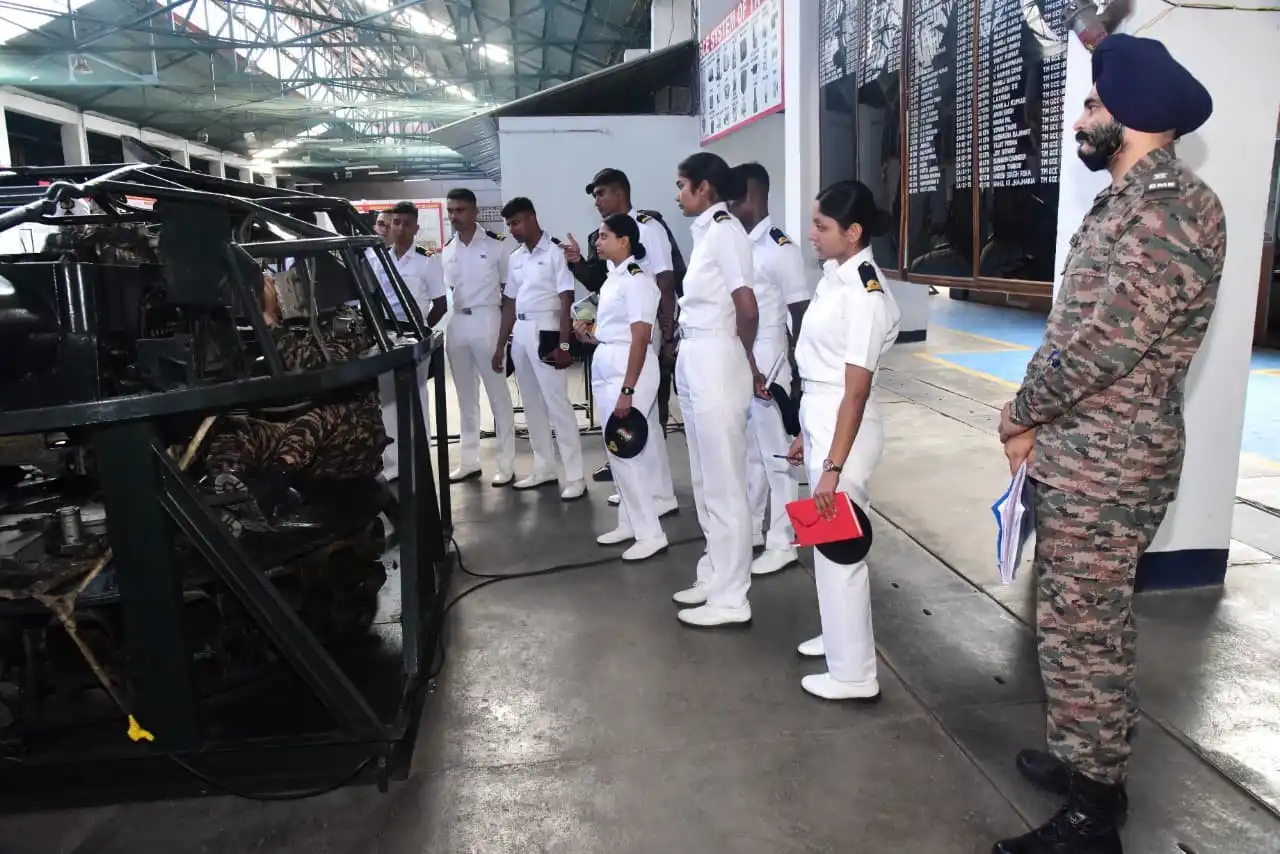 Officers Watching Equipment