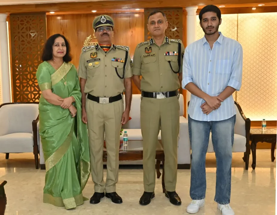 Officers with Family