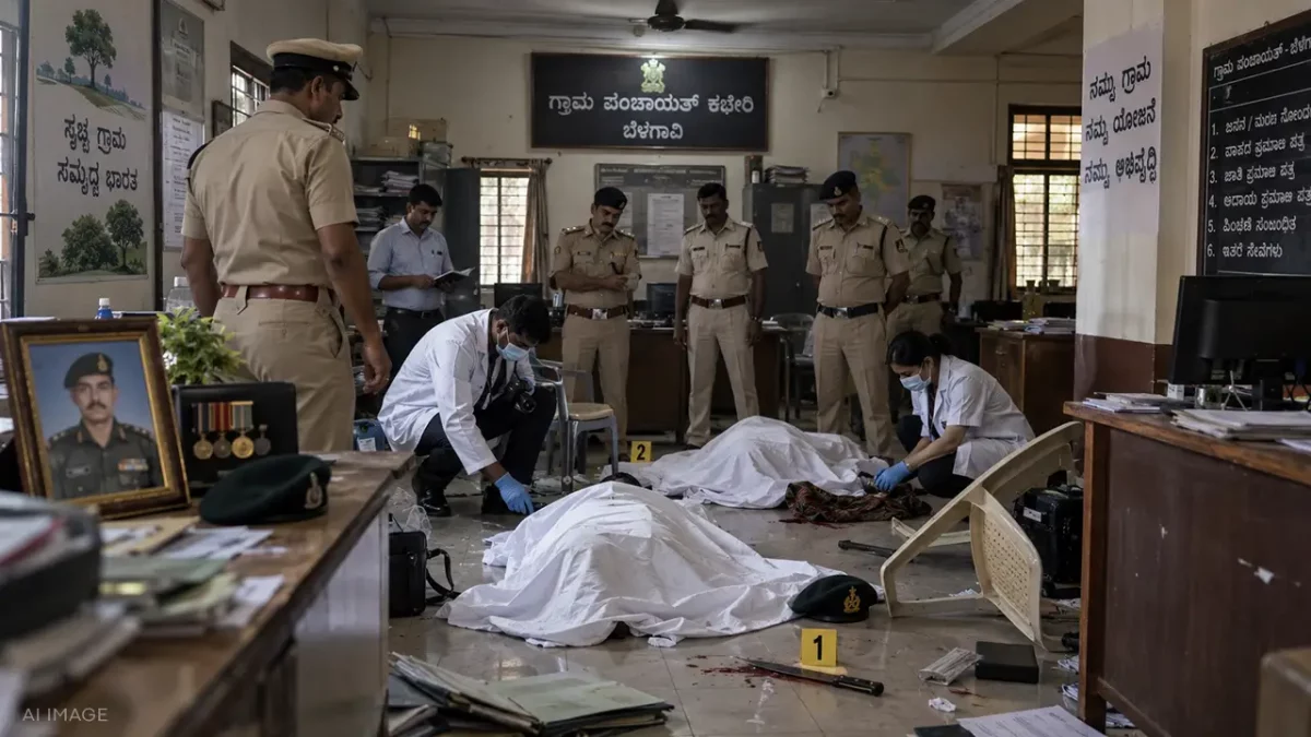 Retired Army Soldier and Daughter Hacked to Death Inside Gram Panchayat Office in Belagavi