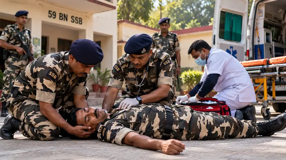SSB Constable Dies After Suddenly Collapsing at 59th Battalion Quarters in Bahraich