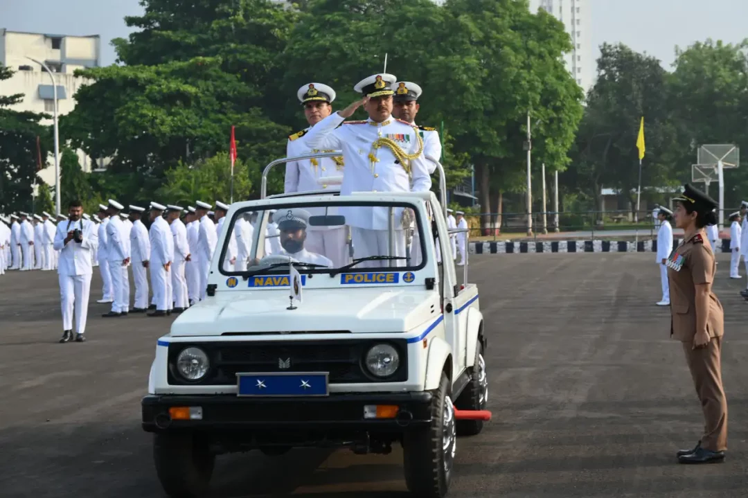 Surg RAdm Rohit Sharma Saluting