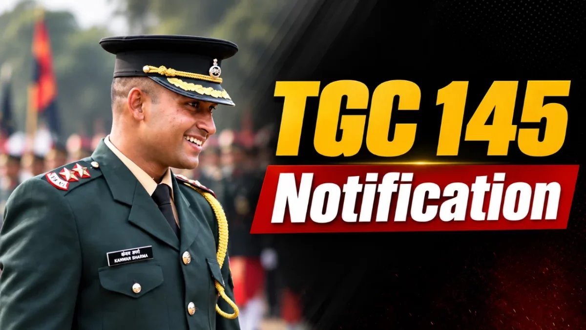 TGC 145 Notification 2026 Indian Army