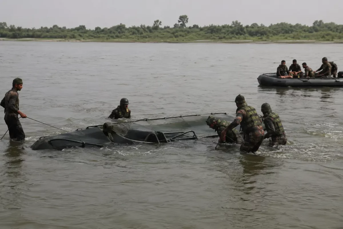 Indian Army Soldier Missing After Motorboat Sinks During Yamuna Training Drill