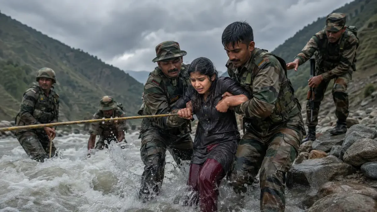 indian army saving girl
